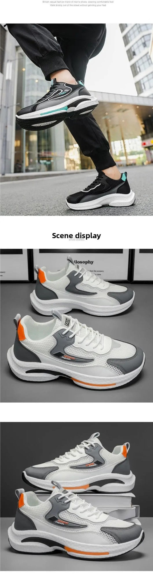 Novos sapatos esportivos de verão masculino 2025 divertido moda malha leve tênis