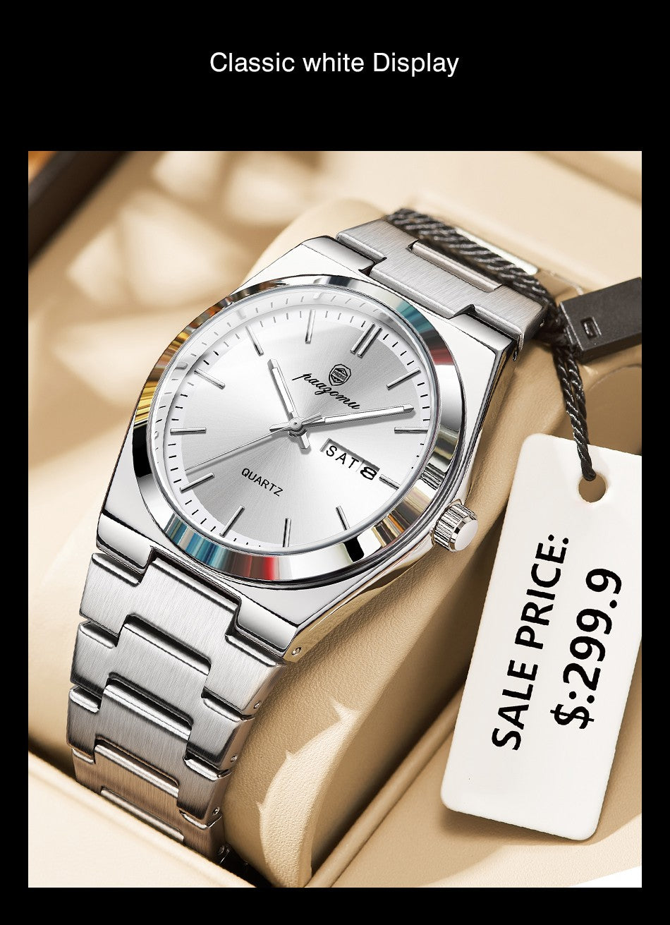 PENGAGAR Luxo Quartzo Homem Relógio de Pulso Esporte Homens Relógios À Prova D '