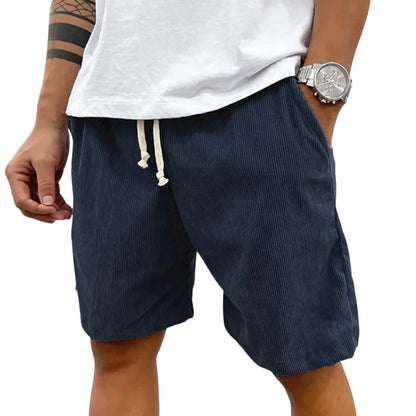 2025 Shorts casuais de veludo masculino – Shorts casuais estilo verão, cintura e