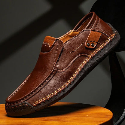 Mocassins masculinos respiráveis penetração em sapatos de condução italianos